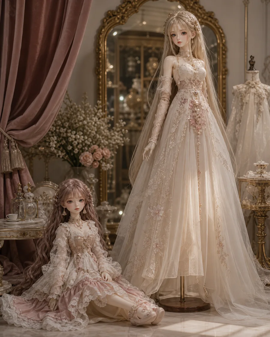 Large Dolls in the CMDOLL porcelain atelier