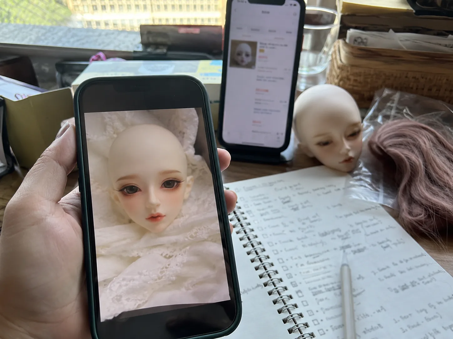 Rose Pocket 10cm Cotton Doll Handheld scale proof
