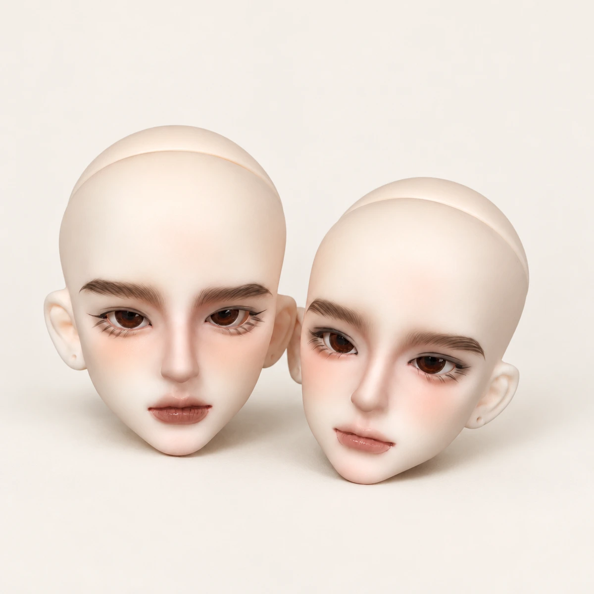 Hand-Painted BJD Doll Head for 4-unit, 3-unit, 5-unit, 6-unit Male MJD Uncle Body, Custom Face-up Figure Jointed Doll Head (Illustrative image; verify the actual item)