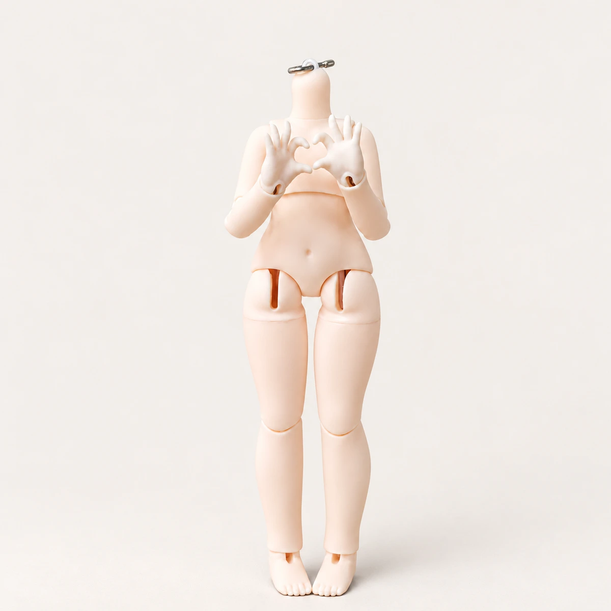 Little Bell Community 1/6 BJD Doll Body - Interchangeable Chest & Hands, Height Adjustable, 3-Plug 6-Socket Articulated Body for 1/6 Doll Heads (Illustrative image; verify the actual item)
