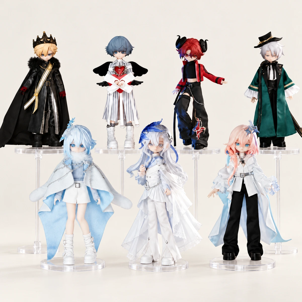 Mita · Magician named-style doll — AI-refined series illustration; selected SKU image not confirmed