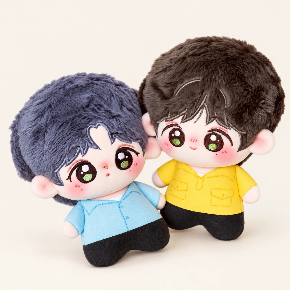 Custom plush dolls & outfits — AI-refined source image