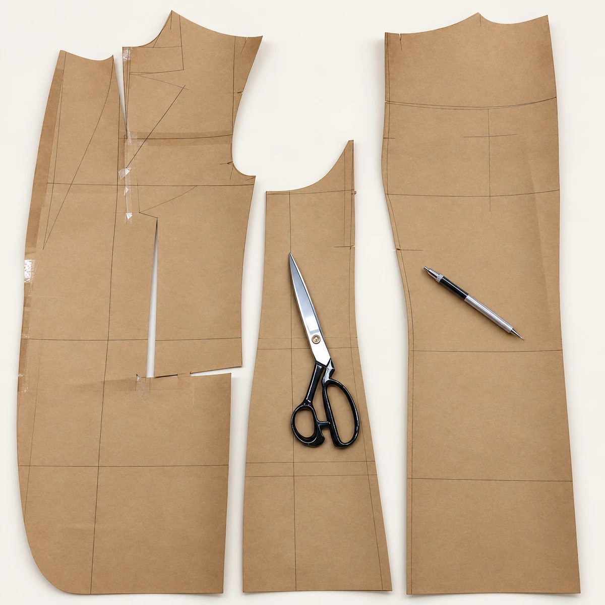 BJD garment pattern & toile enquiry — AI-refined source image